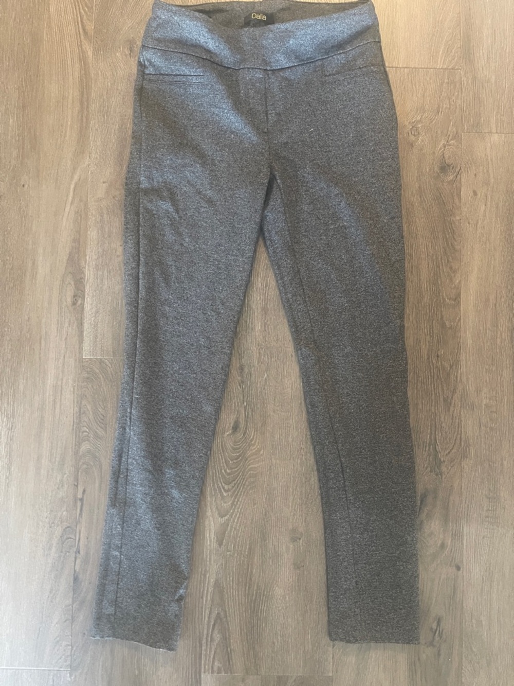 Dalia women’s  Charcoal Stretch Ponte Joggers like dress pants